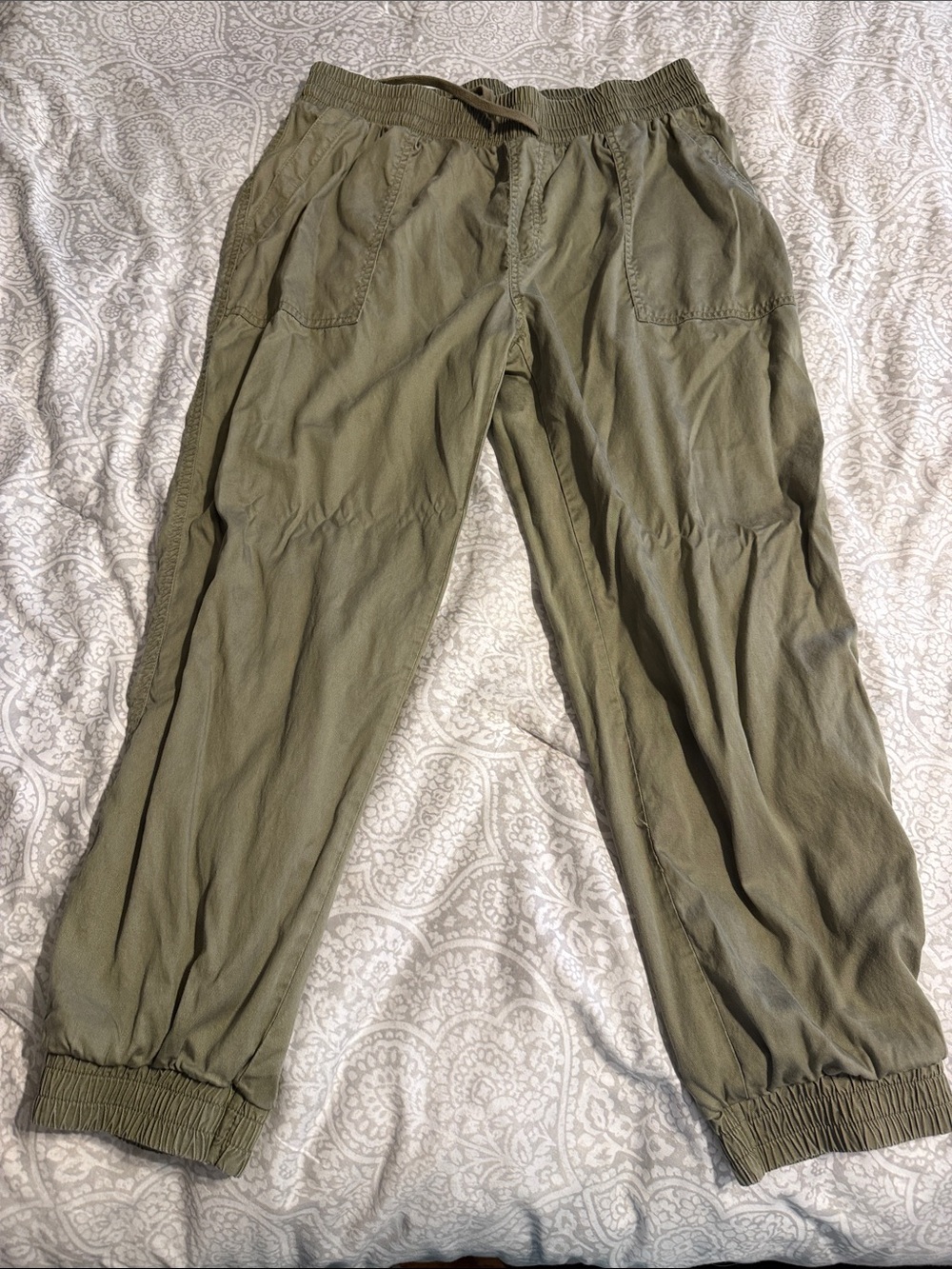 a new day Men's Olive Drawstring Jogger Pants